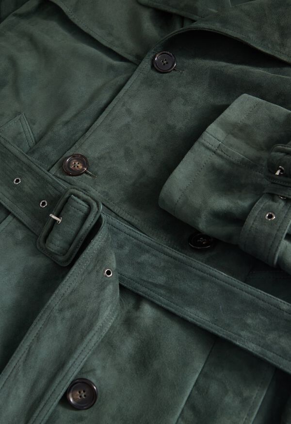 Paul Stuart Lightweight Suede Trench