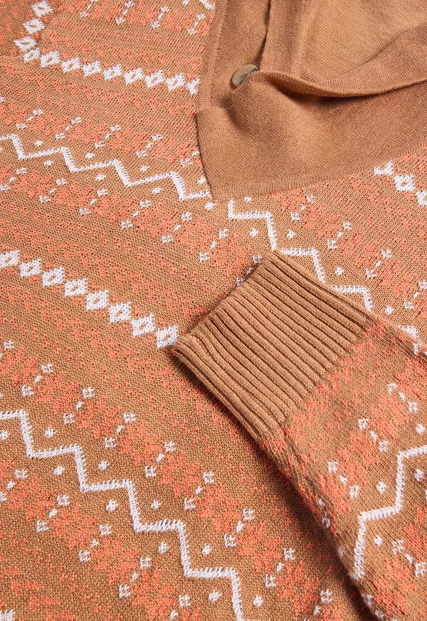 Paul Stuart Linen & Cotton Fairisle Sweater