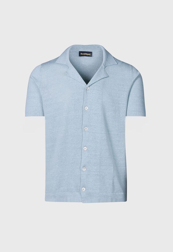paul stuart Linen & Cotton Knitted Shirt