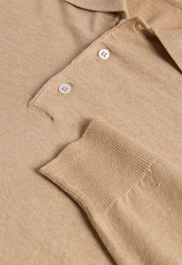 Paul Stuart Linen & Cotton Long Sleeve Polo