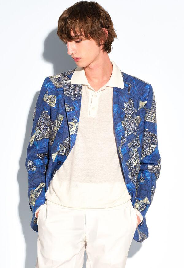 Paul Stuart Linen & Cotton Long Sleeve Polo