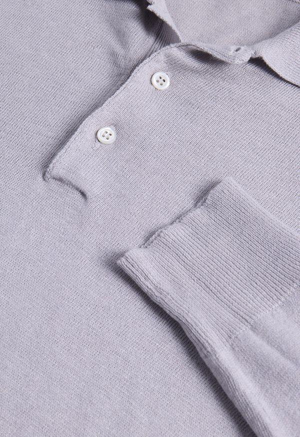Paul Stuart Linen & Cotton Long Sleeve Polo