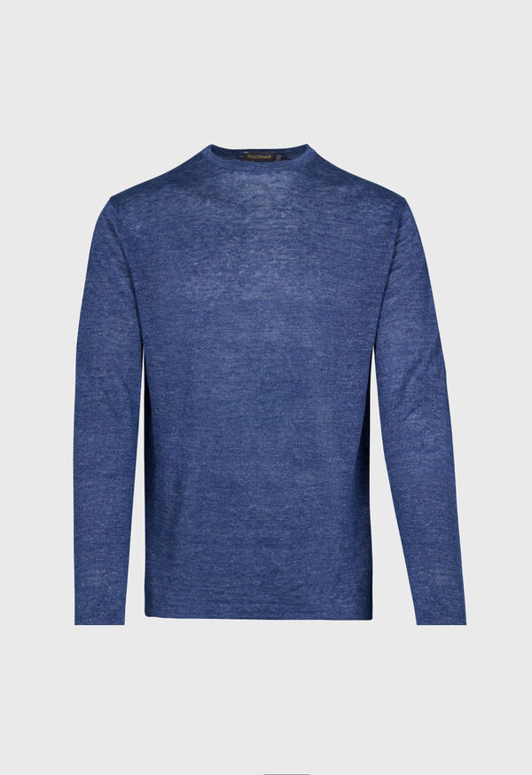 paul stuart Linen Crewneck Sweater