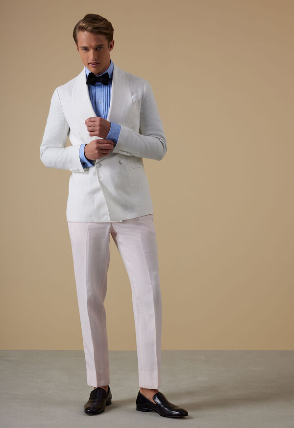 Paul Stuart Linen Double Breasted Dinner Jacket