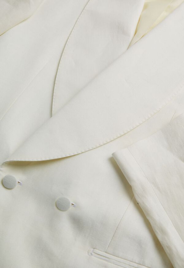 Paul Stuart Linen Double Breasted Dinner Jacket