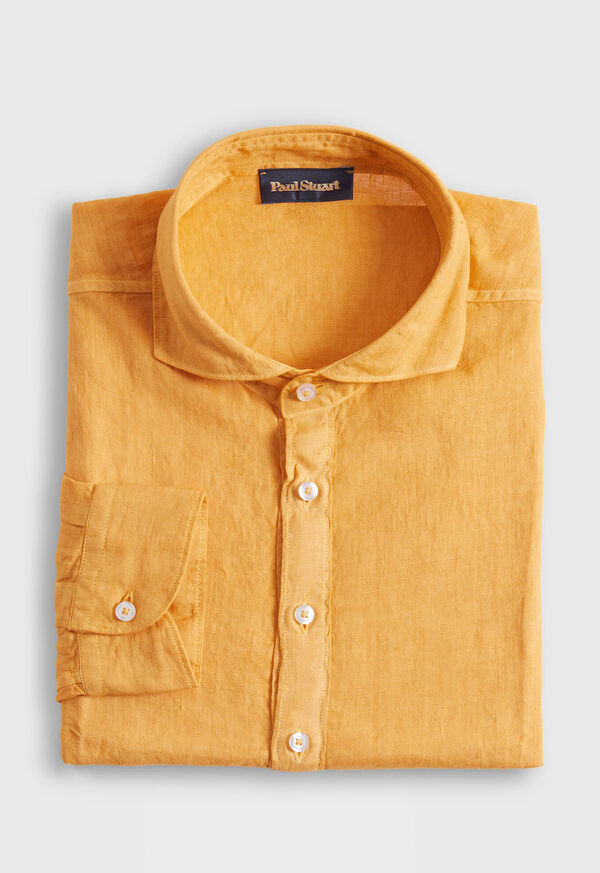 Paul Stuart Linen Half Placket Sport Shirt