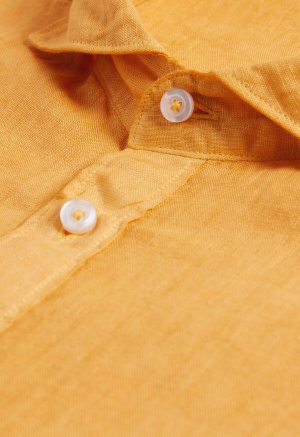 Paul Stuart Linen Half Placket Sport Shirt