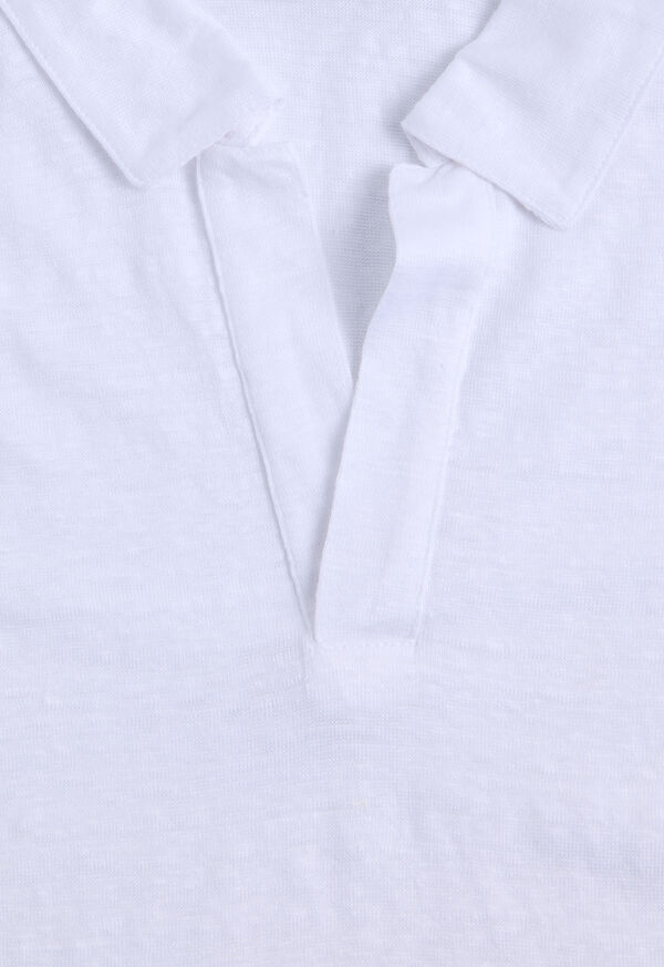 Paul Stuart Linen Jersey Johnny Collar Polo