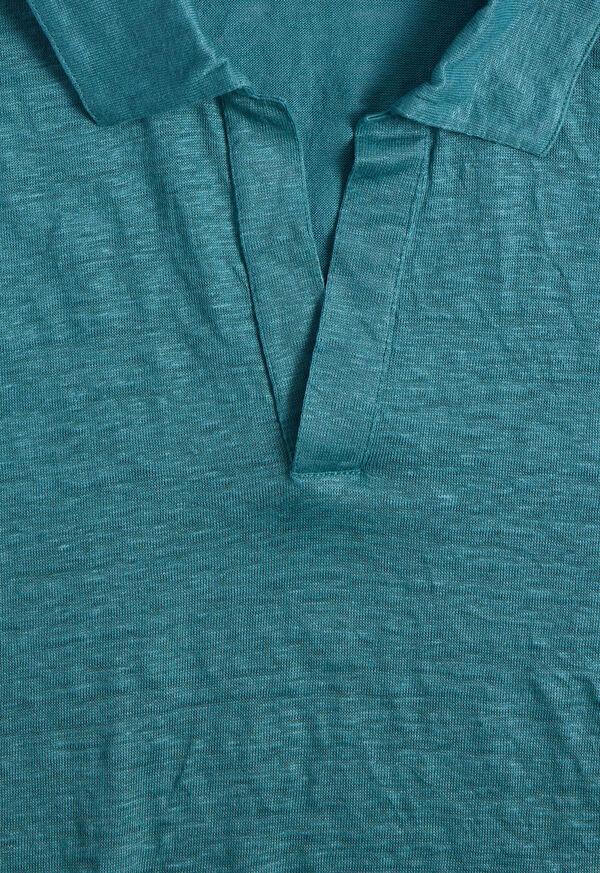 Paul Stuart Linen Jersey Johnny Collar Polo