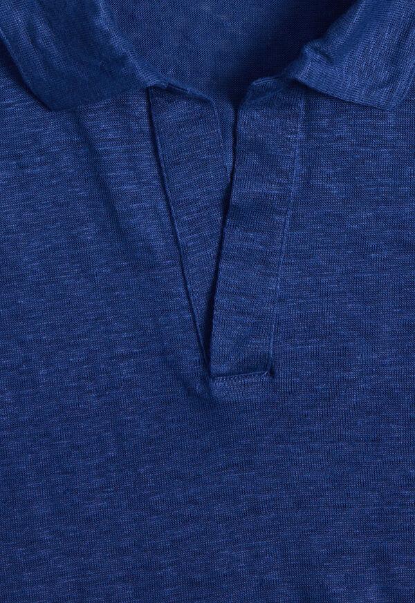 Paul Stuart Linen Jersey Johnny Collar Polo