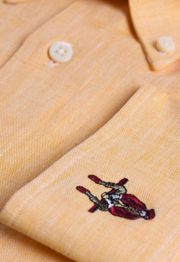 Paul Stuart Linen Logo Sport Shirt