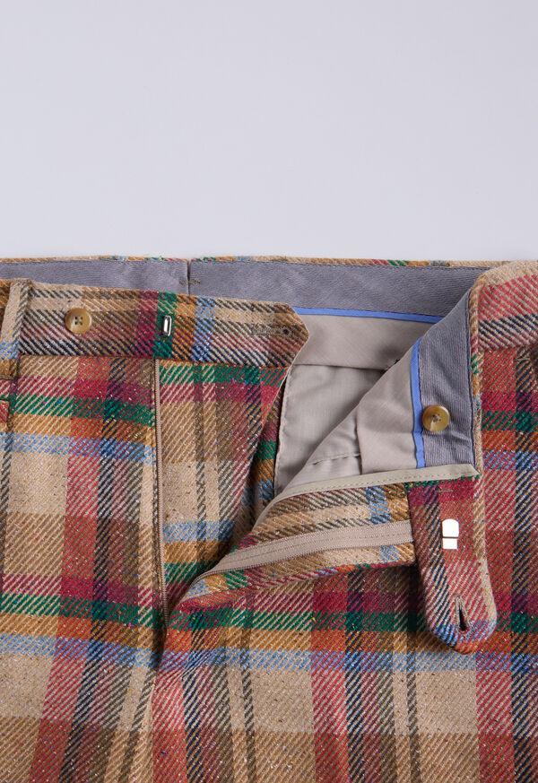 Paul Stuart Linen Plaid Dress Trouser