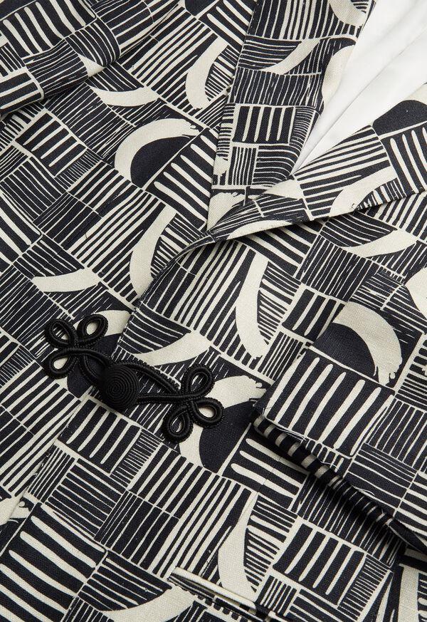 Paul Stuart Linen Print Dinner Jacket