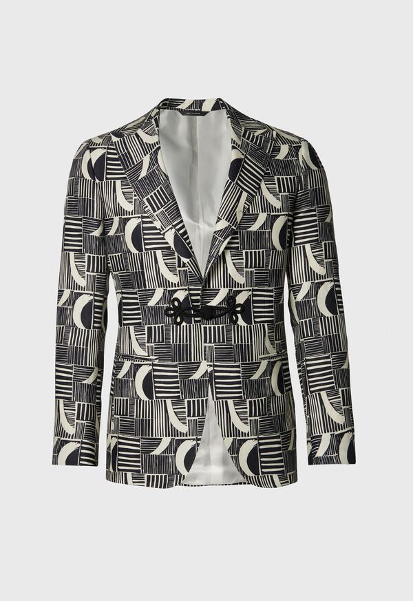 paul stuart Linen Print Dinner Jacket
