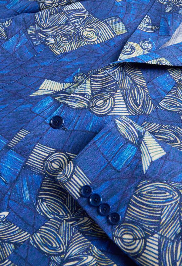 Paul Stuart Linen Printed Jacket