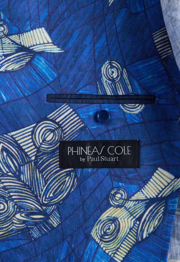 Paul Stuart Linen Printed Jacket