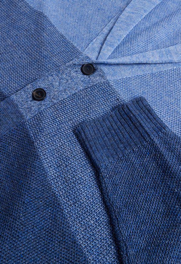 Paul Stuart Linen Rice Stitch Dégradé Cardigan