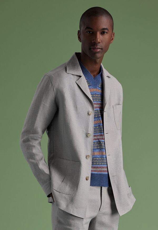 Paul Stuart Linen Safari Jacket