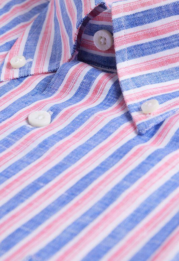 Paul Stuart Linen Shadow Stripe Sport Shirt