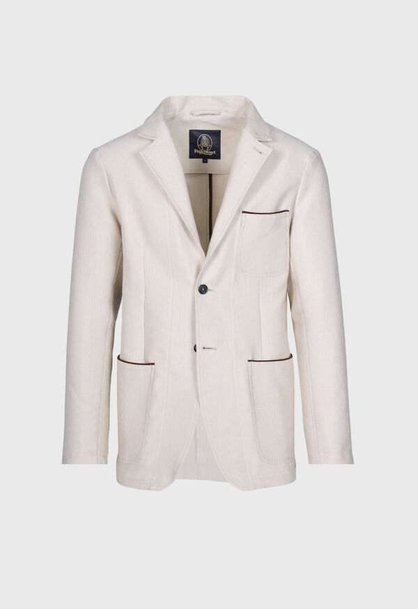 paul stuart Linen Technical Canvas Jacket