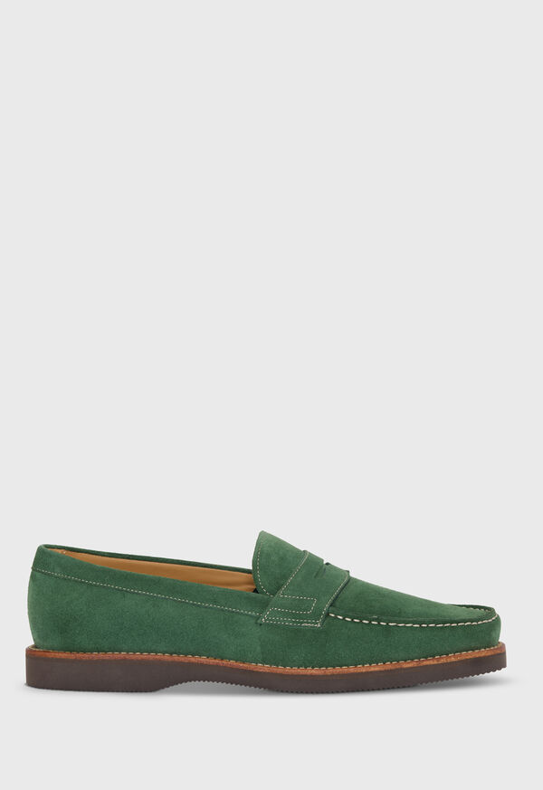 paul stuart Malcolm Suede Penny Loafer