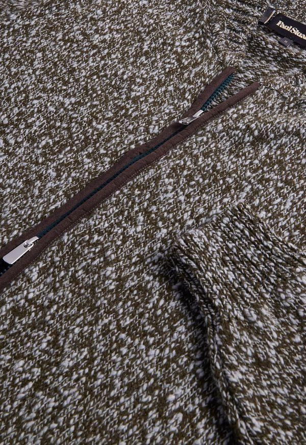 Paul Stuart Marled Wool Full Zip Cardigan