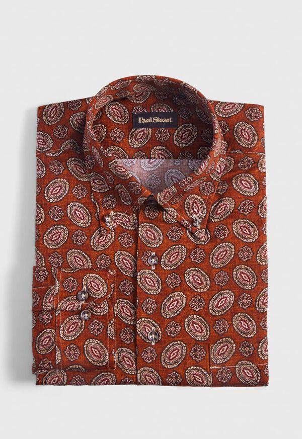paul stuart Medallion Print Cotton Sport Shirt