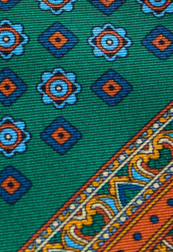 Paul Stuart Medallion Print Pocket Square