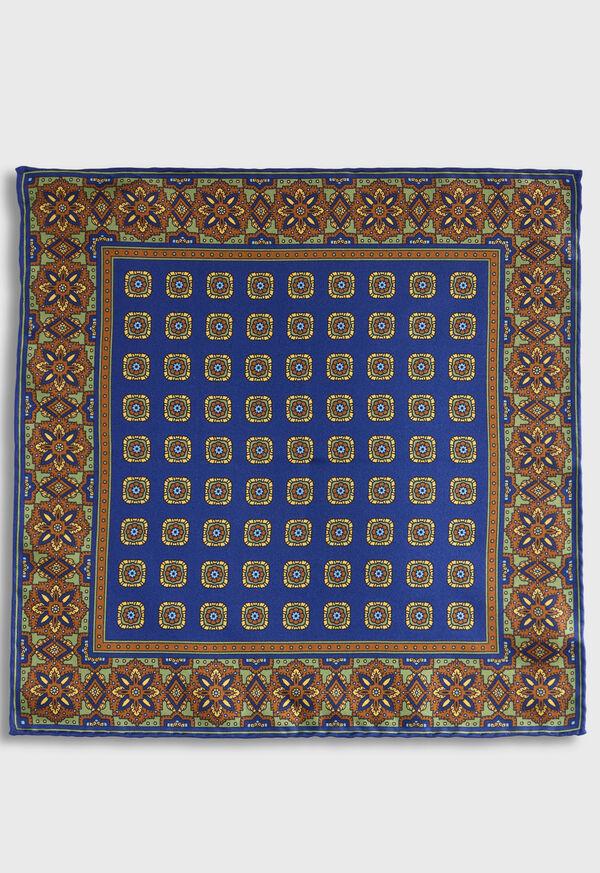 Paul Stuart Medallion Print Pocket Square