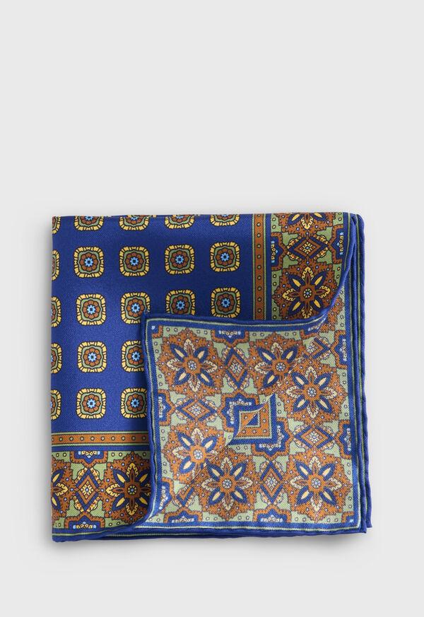 paul stuart Medallion Print Pocket Square