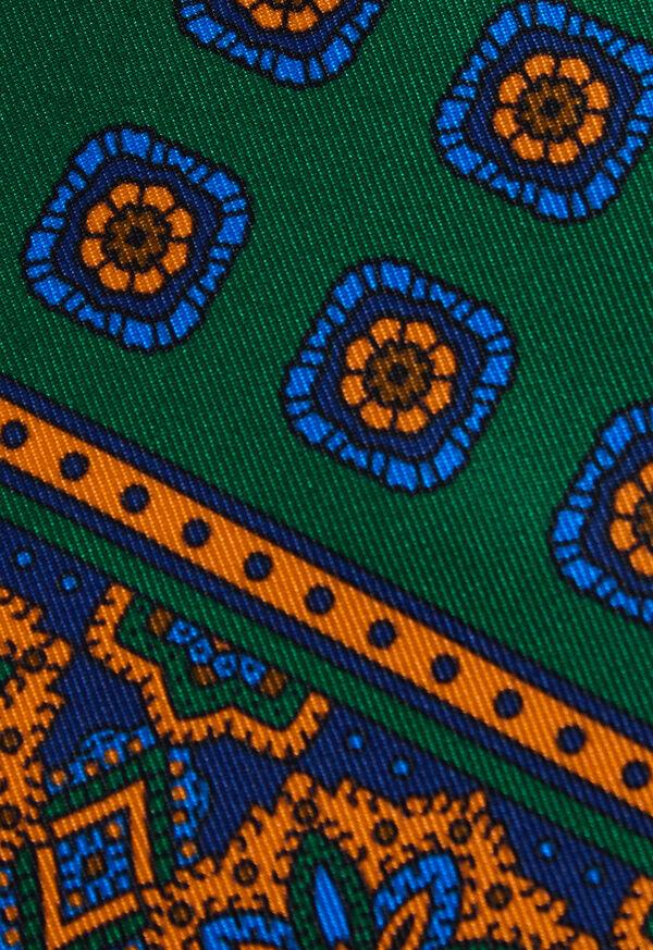 Paul Stuart Medallion Print Pocket Square