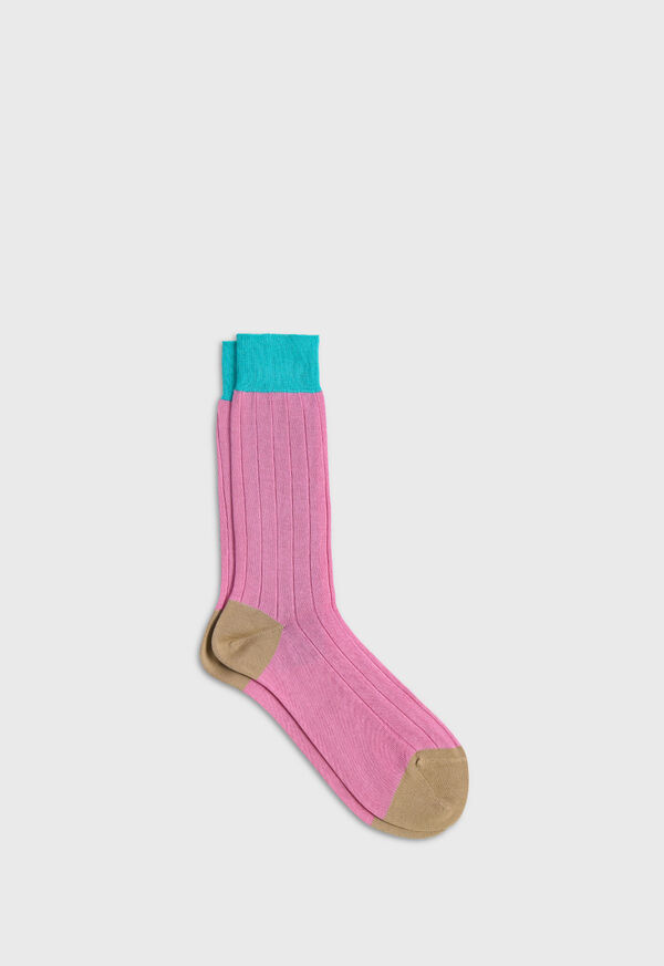 paul stuart Mercerized Cotton Ribbed Sock