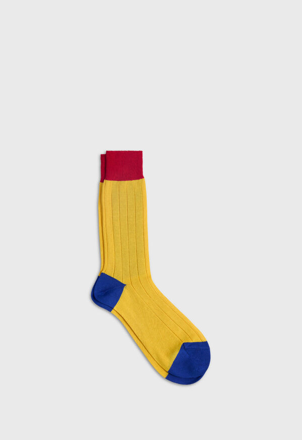 paul stuart Mercerized Cotton Ribbed Sock