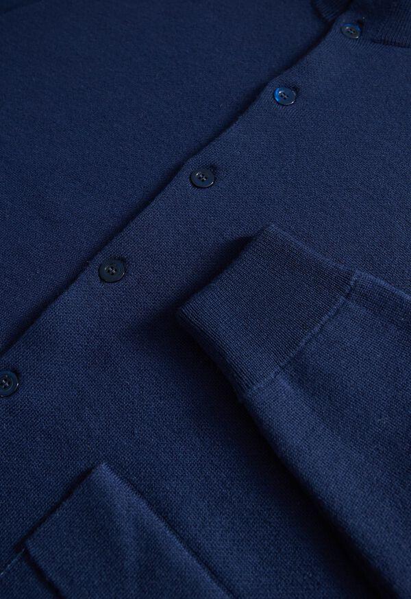 Paul Stuart Merino Wool Blouson Cardigan