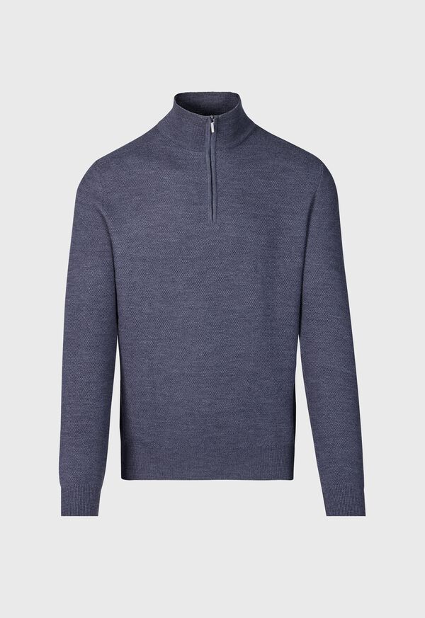paul stuart Merino Wool Quarter Zip Pullover