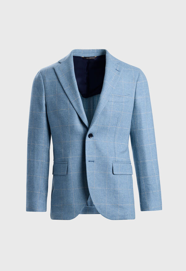paul stuart Merino Wool Windowpane Jacket