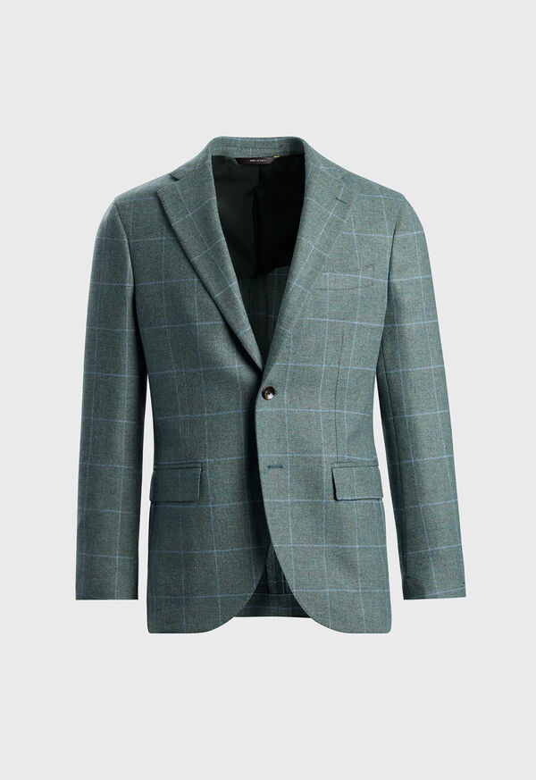 paul stuart Merino Wool Windowpane Jacket