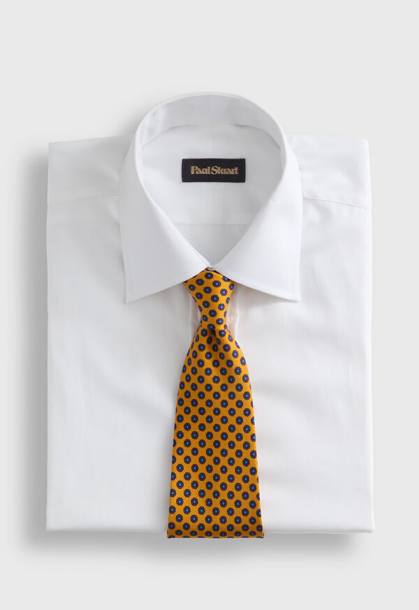 Paul Stuart Micro Medallion Printed Silk Tie
