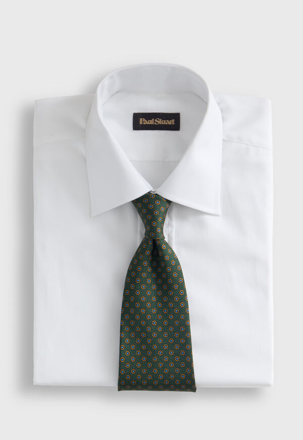 Paul Stuart Micro Medallion Printed Silk Tie