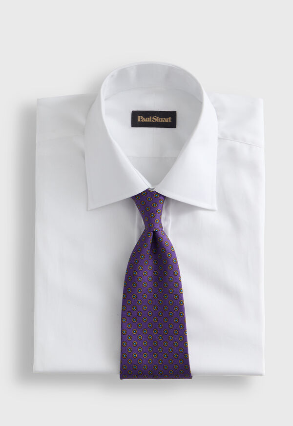 Paul Stuart Micro Medallion Printed Silk Tie