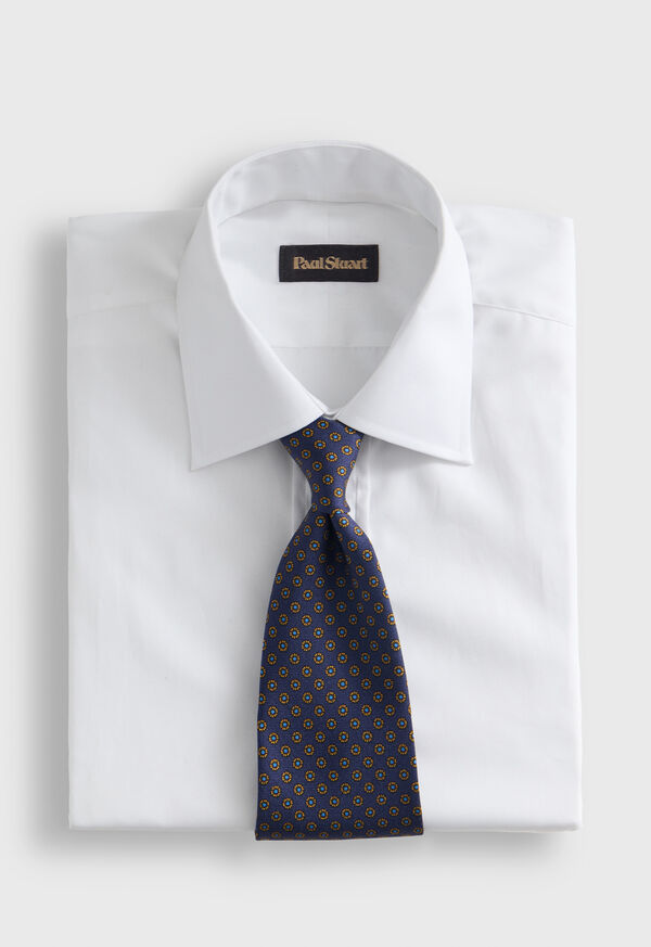 Paul Stuart Micro Medallion Printed Silk Tie