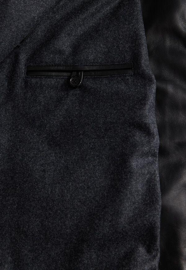 Paul Stuart Modern Leather Bomber Jacket