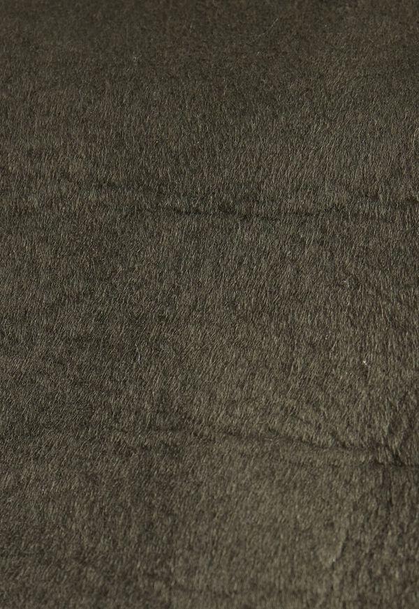 Paul Stuart Modern Suede Coat With Shearling Trim