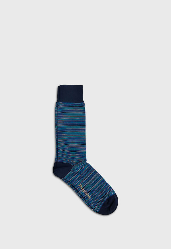 paul stuart Multi Color Stripe Sock