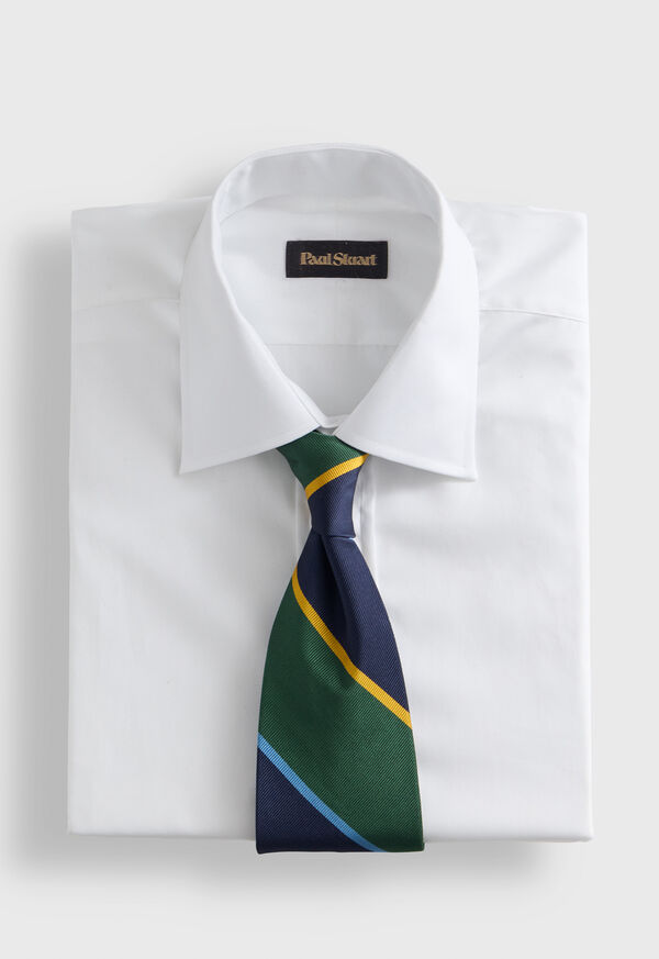 Paul Stuart Multicolor Block Stripe Tie