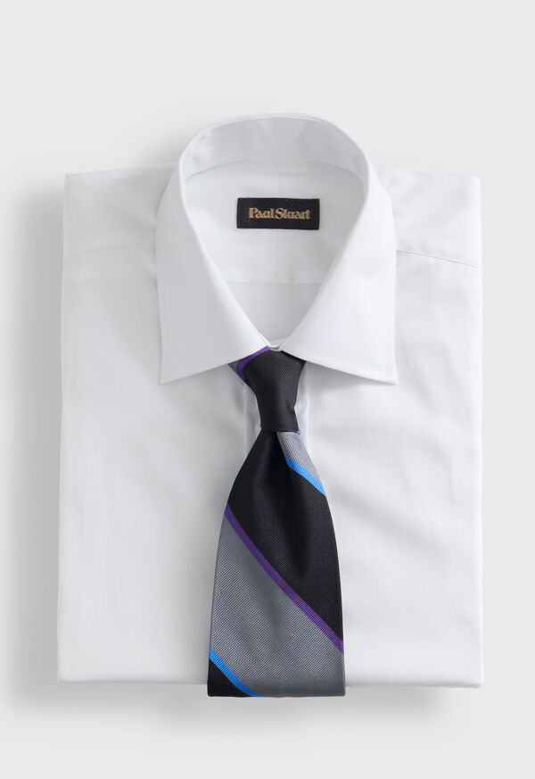 Paul Stuart Multicolor Block Stripe Tie