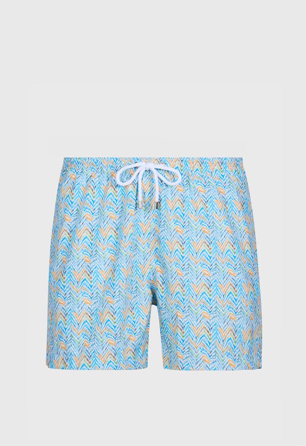 paul stuart Multicolor Zig Zag Swim Trunk