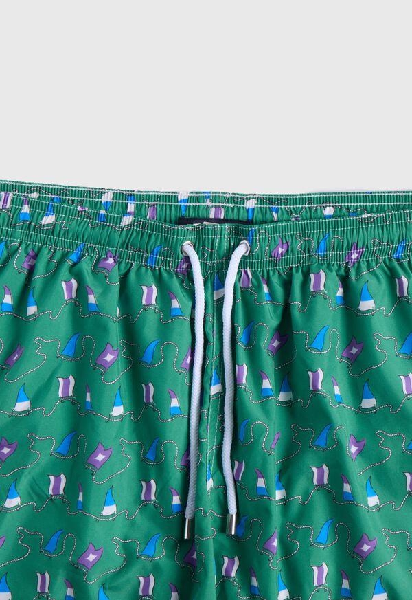 Paul Stuart Nautical Flag Swim Trunk