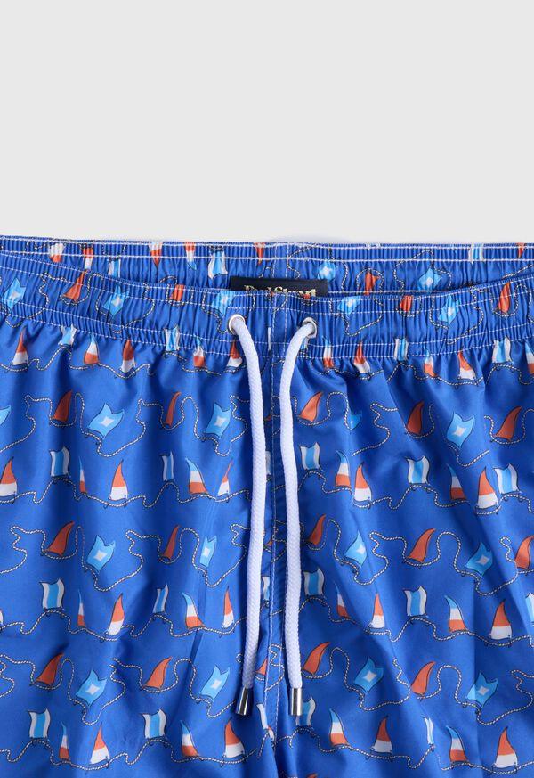 Paul Stuart Nautical Flag Swim Trunk