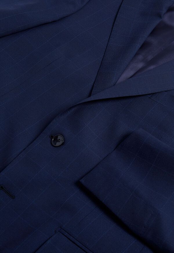 Paul Stuart Navy Plaid Summer Jacket